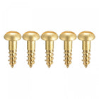 Wood Screws M4 x 12mm Slotted Round Head Brass Self-Tapping Screw 50 Pcs
