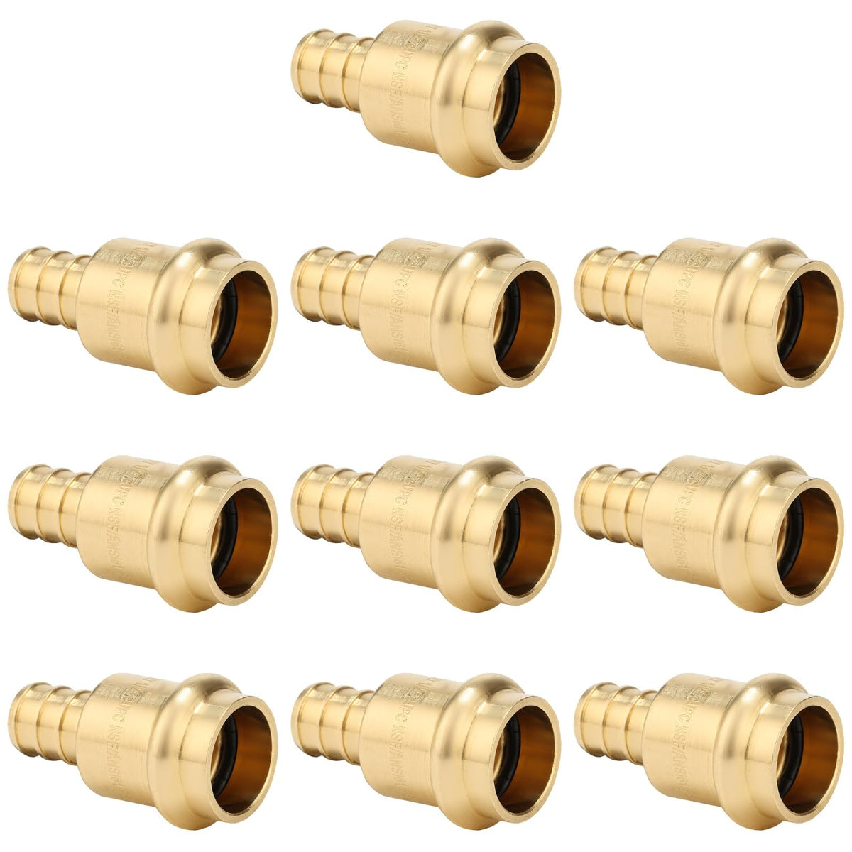 1/2" Press x 1/2" Adaptador PEX para Viega ProPress & PEX-B/C，10unid