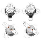 4 Pcs KSD301 Thermostat 250°C/482°F 16A Normally Closed N.C Adjust Snap Disc Temperature Switch for Microwaves,Oven,Coffee Maker,Ceramic Material