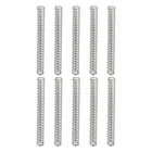 10Pcs Compression Springs, 0.8mm Wire Diameter x 5mm OD x 45mm Length 304 Stainless Steel Extension Spring Ballpoint Pen Pressure Springs for Shop Home Repairs, Silver