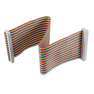 IDC 60 Pins Wire Flat Multicolored Flexible Rainbow Ribbon Jumper Cable 30cm 2.54mm Pitch,1pcs