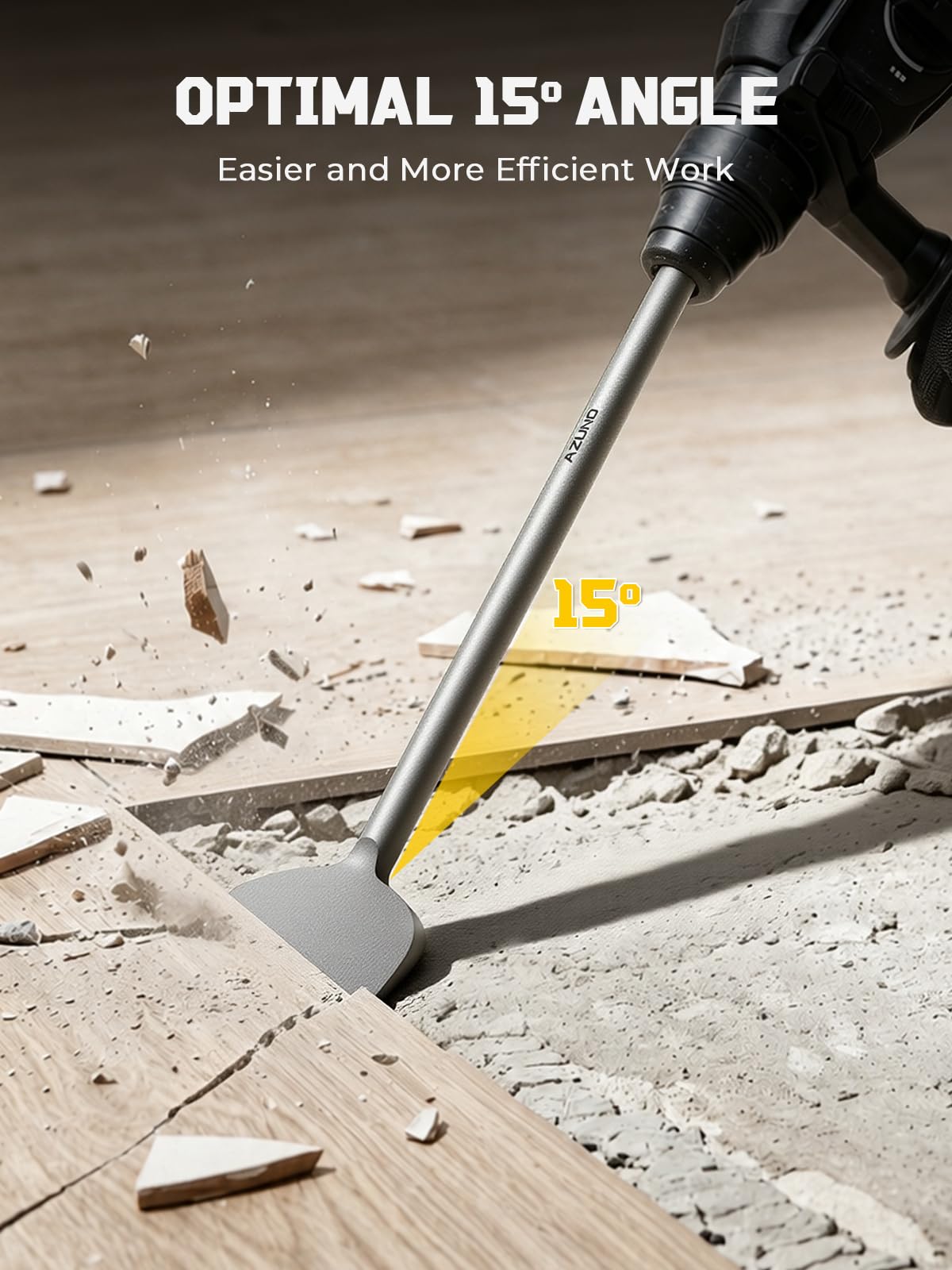 Set di 4 punte per cincillatori SDS Plus, cincillatori con punta e scala fissa da 16"