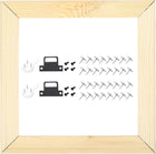 DIY Canvas Stretcher Bars, 8 x 8 Inch Canvas Frame Wooden Frames Kit Sturdy Stretcher Frames for Oil Paintings Prints Posters