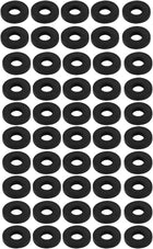 Rubber Flat Washers 14mm OD 6mm ID 2.5mm Thickness for Faucet Pipe Water Hose, Pack of 50