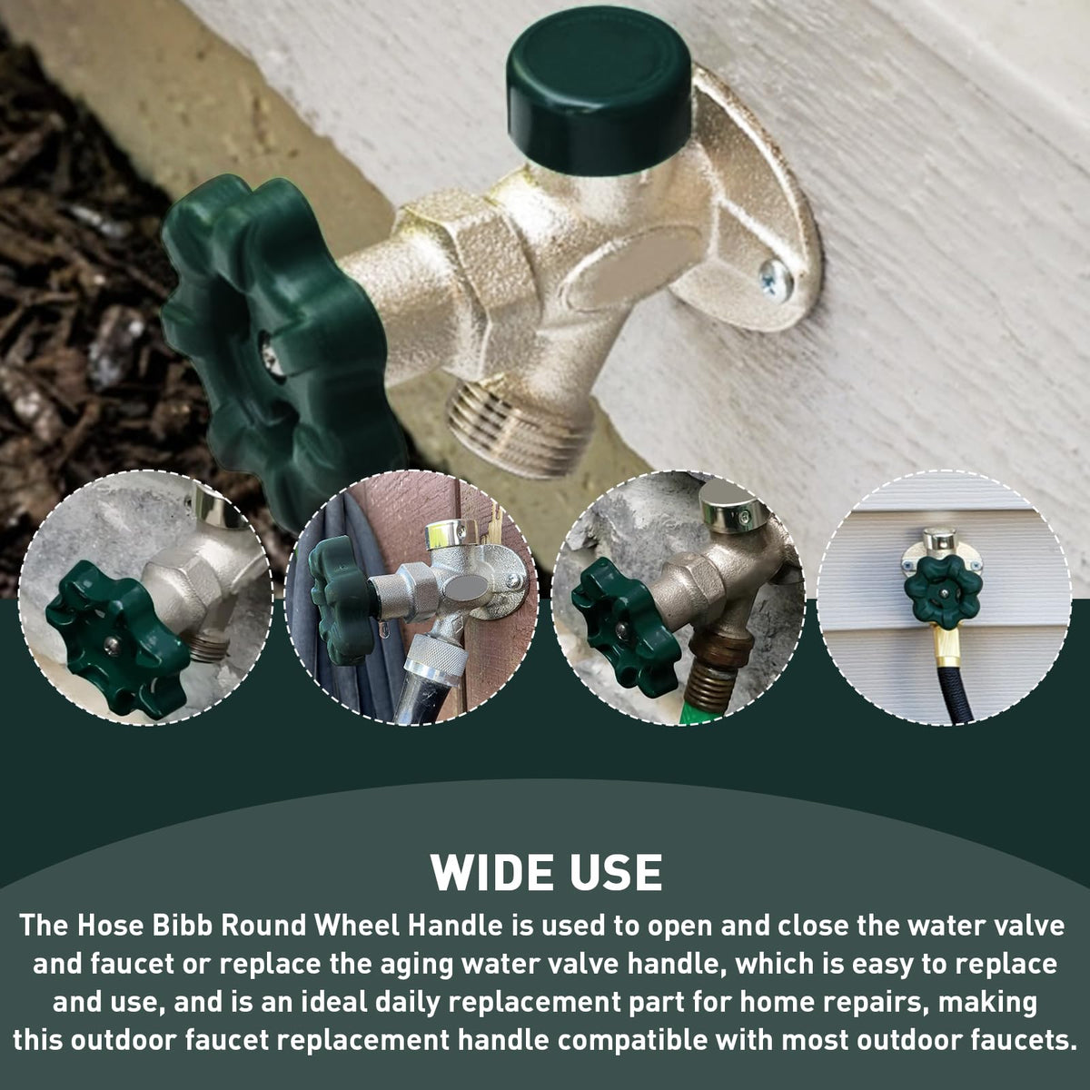 LinkMejor Outdoor Faucet Water Spigot Handle