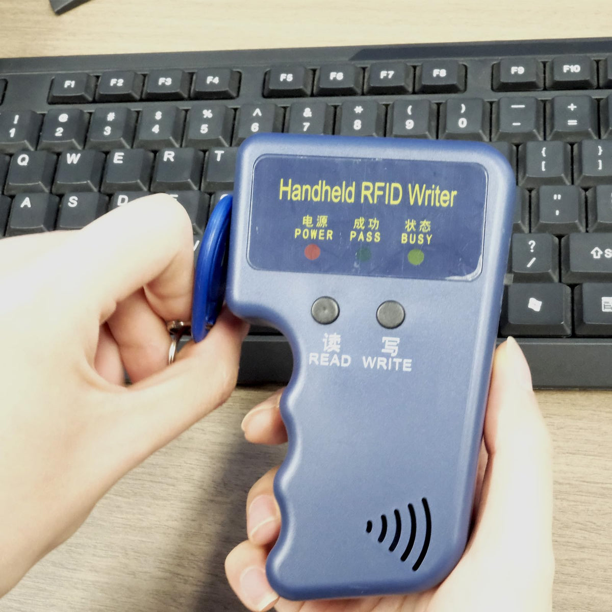 LinkMejor RFID Läsare Skrivare Handhold 125KHz RFID Skrivare Kopia