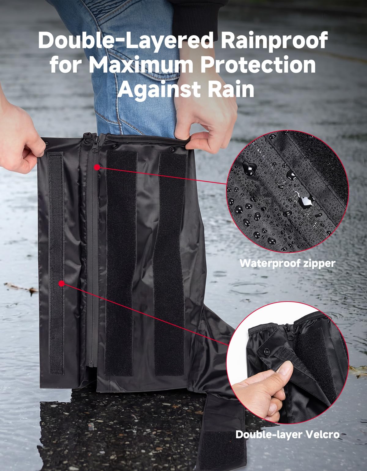 LinkMejor Waterproof Half-Sole Rain Shoe Covers