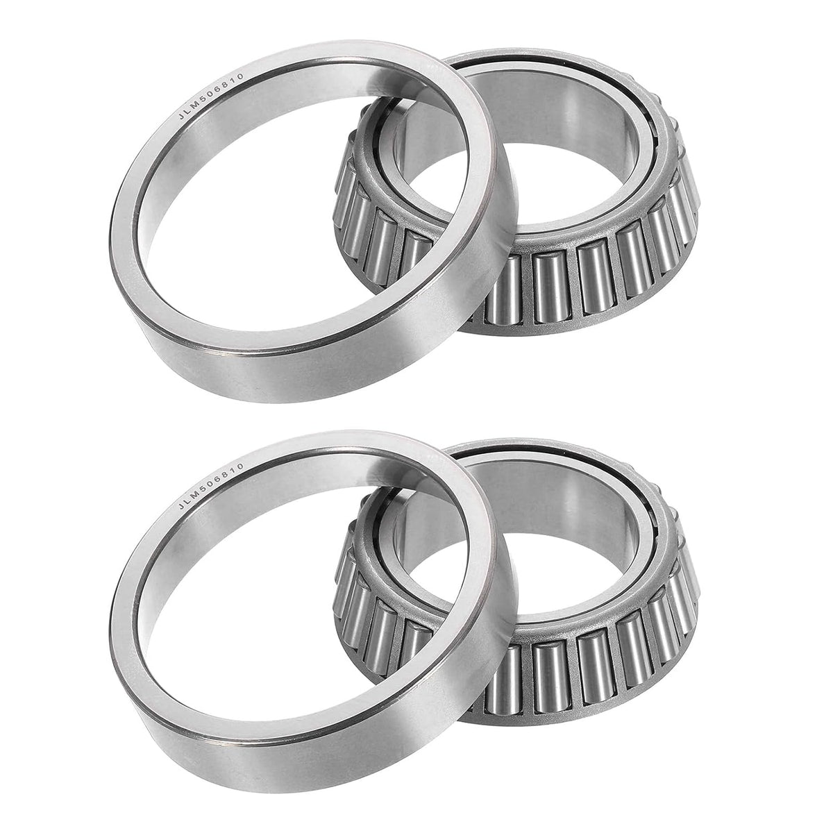 2pcs JLM506849/JLM506810 Tapered Roller Bearing Cone and Cup, 2.17" Bore x 3.54" OD x 0.9" Thick, Chrome Steel Taper Bearing Set, ABEC-3