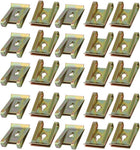 25pcs Speed Fastener U Nut Clip Brass Tone for M4 / ST4.2 Screw Bolt