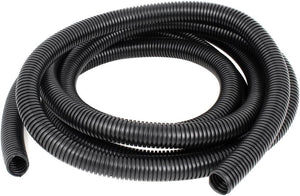 3.7 M 20 x 25 mm Plastic Corrugated Conduit Tube for Garden,Office Black