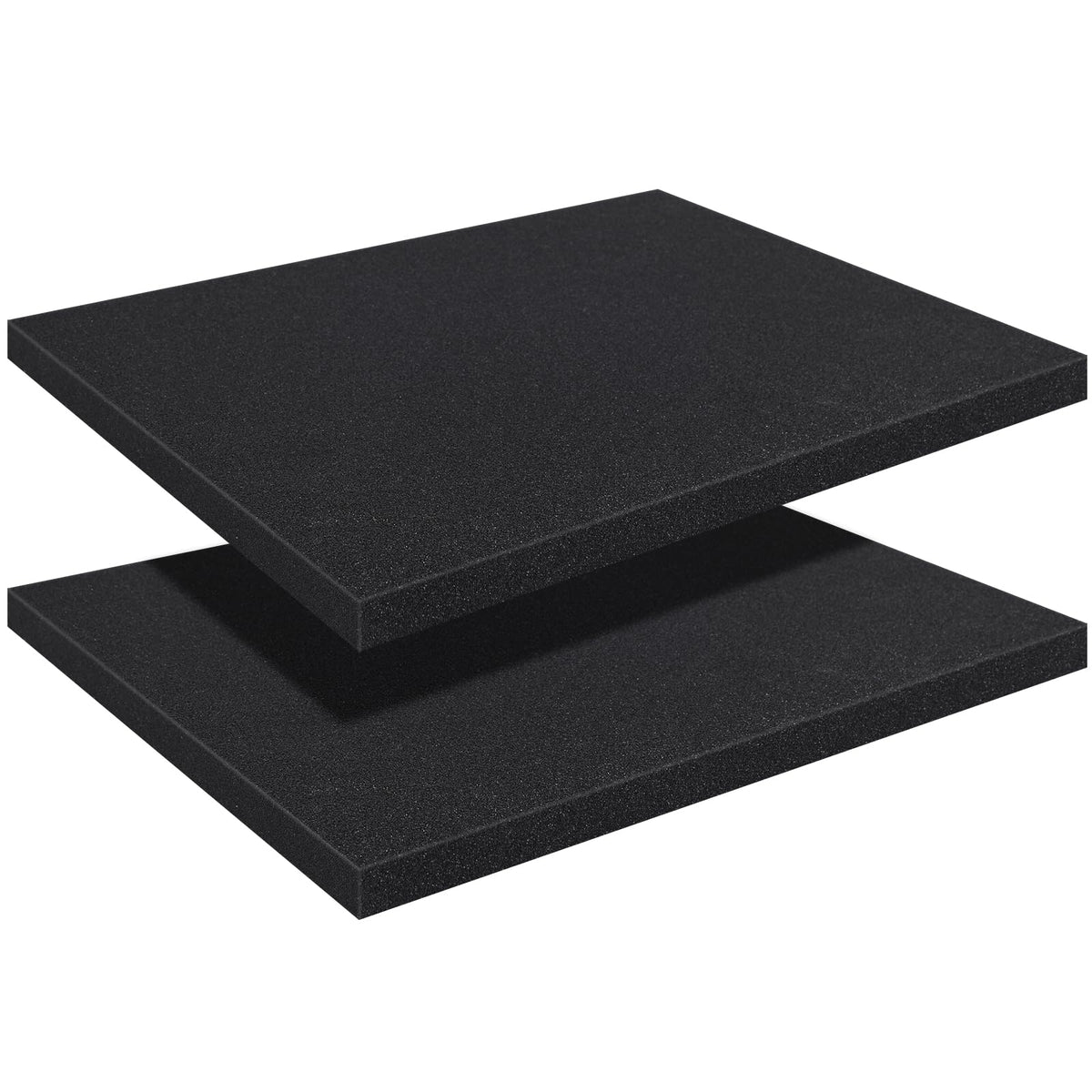 LinkMejor Polyuretan Skumplader, Sort, 16 x 12 x 1 Tomme, 2 stk