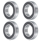 4 Pcs 60/28-2RS Deep Groove Ball Bearing, 28mm x 52mm x 12mm High Carbon Chrome Steel Z3 Double Rubber Sealed Bearing (ABEC3)