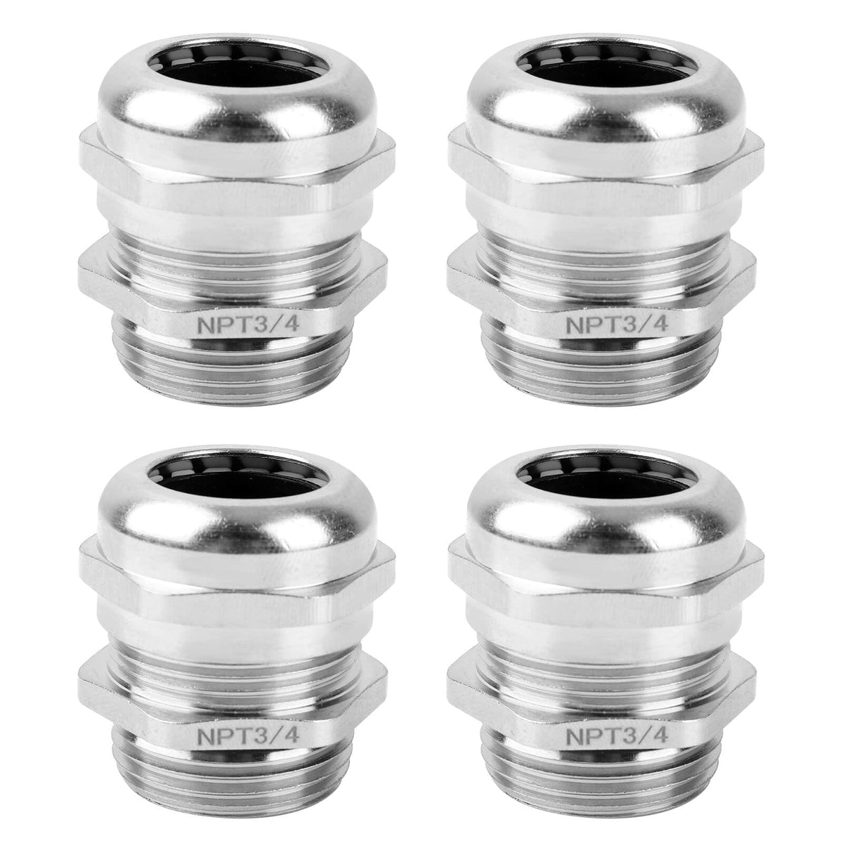4 szt. 3/4" NPT Nickelowe Złocenie Miedziane Gniazdo Kablowe
