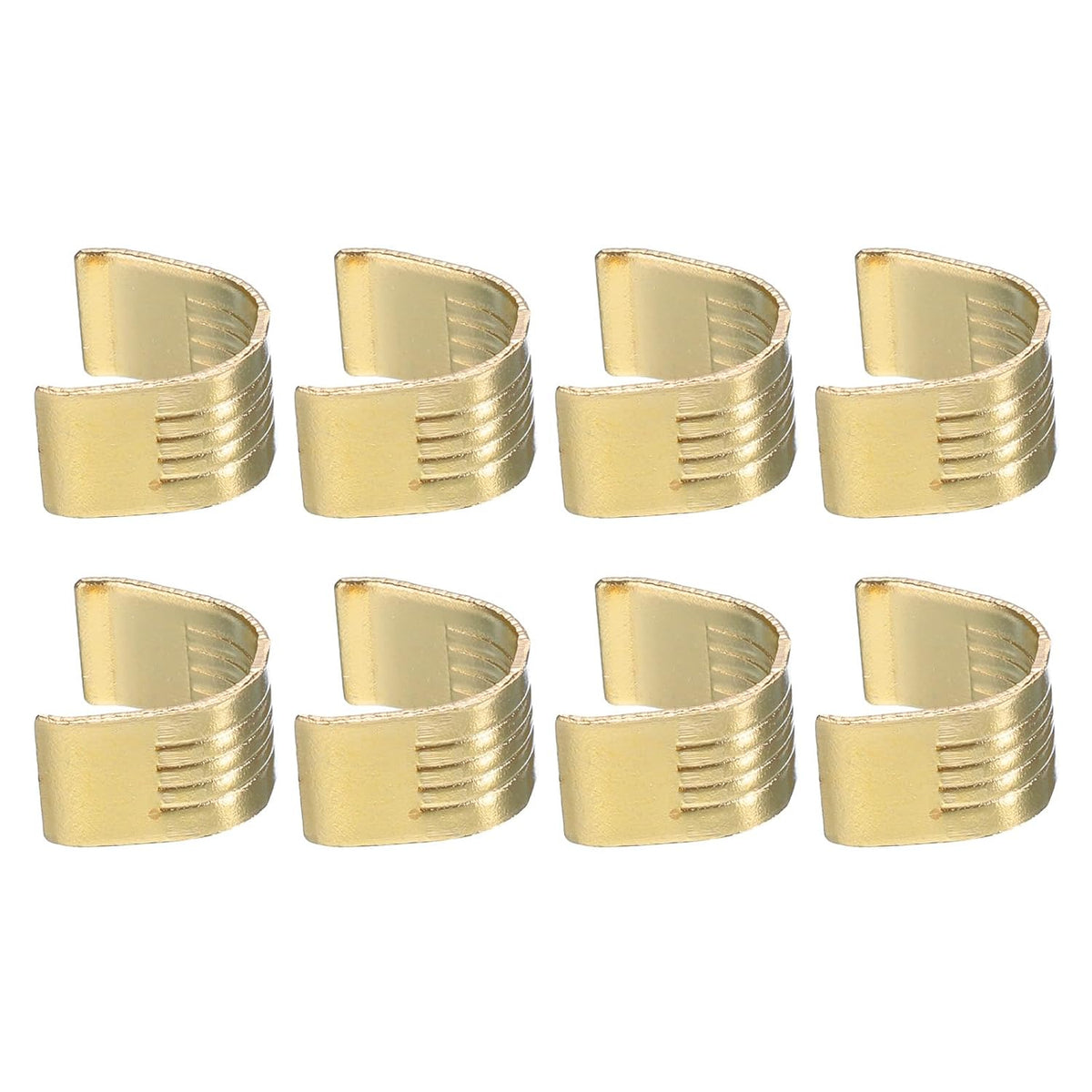 8 Pcs Belt Clamp 2GT Copper Buckle, Wire Cable Connector Wire Cable Terminal, 3D Printer Accessories for Width 6mm Open Timing Rubber Belt