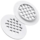 2 Pack 4-1/4 Snap in Shower Drain Cove White,PVC Plastic