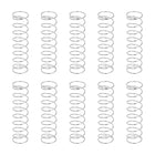 10Pcs Compression Springs, 0.6mm Wire Diameter x 12mm OD x 50mm Length 304 Stainless Steel Extension Spring Ballpoint Pen Pressure Springs for Shop Home Repairs, Silver