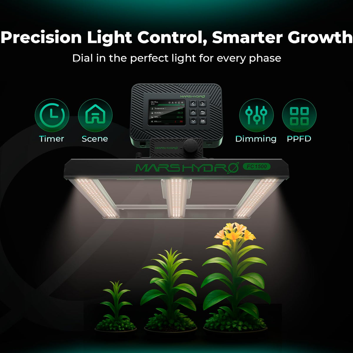 LinkMejor iControl Controller per ciclo di crescita delle piante per Grow Tent con controllo dell'app