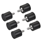M4 Rubber Mounts, 6pcs Male Thread Vibration Isolator Shock Absorber, for Garage Motor Air Compressor Car Boat Bobbins, D15mmxH15mm