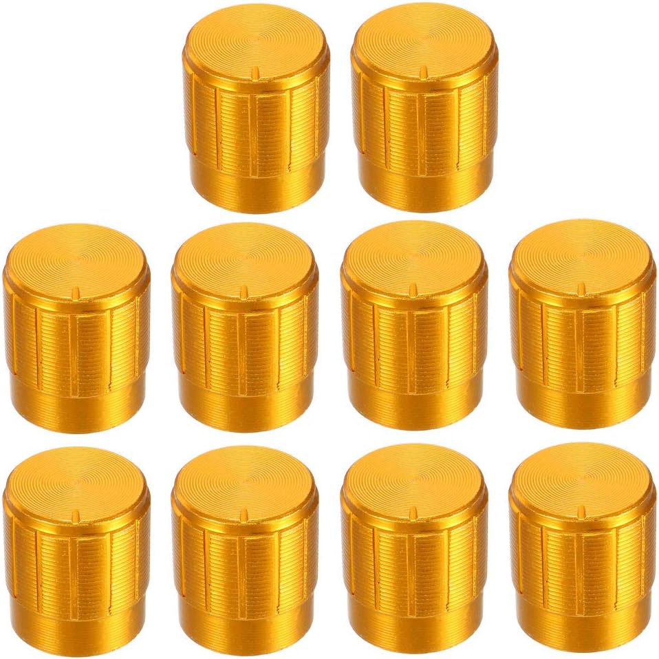 10Pcs 16x14mm Aluminum Alloy Potentiometer Rotary Knob,for 6mm Diameter Shaft Guitar Volume Knob.