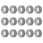 15pcs MR74ZZ Deep Groove Ball Bearings 4x7x2.5mm Chrome Steel Miniature Bearing Double Shielded Precision Bearings, P6 (ABEC 3)