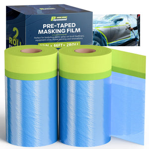 Färdigtes maskeringsfilm til måling - 22" x 66', 2 rullinger
