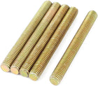 1.25mm Pitch M8 x 75mm Male Threaded Rod Bar Brass Tone 5 Pcs