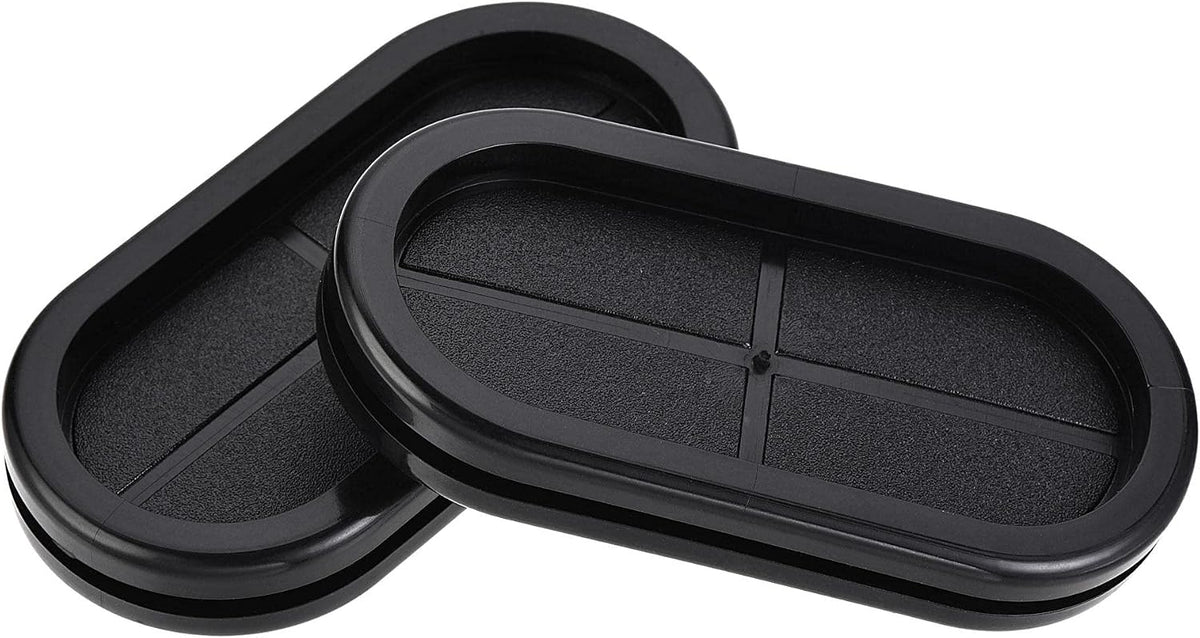Rubber Grommet Oval Double-Sided Mount Size 85 x 38 mm for Wire Protection 4pcs