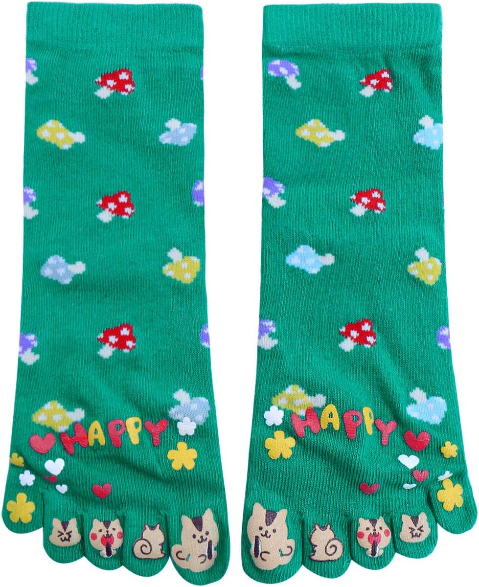Kvinnor ankelhöga svampmönster stretchiga tåsockor