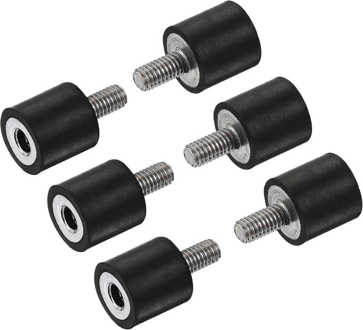 M3 Rubber Mounts, 6pcs Male/Female Shock Absorber, for Motor Generator Compressor Garage Reverse Pump Impact Air Generator Bobbins, D8mmxH8mm