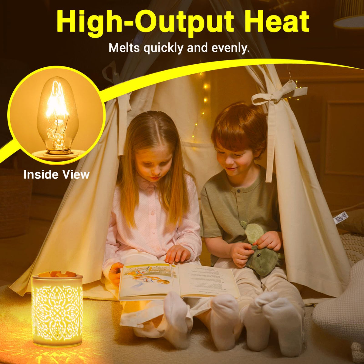 Luci a Lampada Sale dell'Himalaya 15W C7 Regolabile Lampadine a Sale di Rocher E12 Base