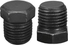 Outer Hex Head Socket Pipe Fitting Plug 1/4PT Male Thread Carbon Steel 2Pcs for Terminate Pipe Ends