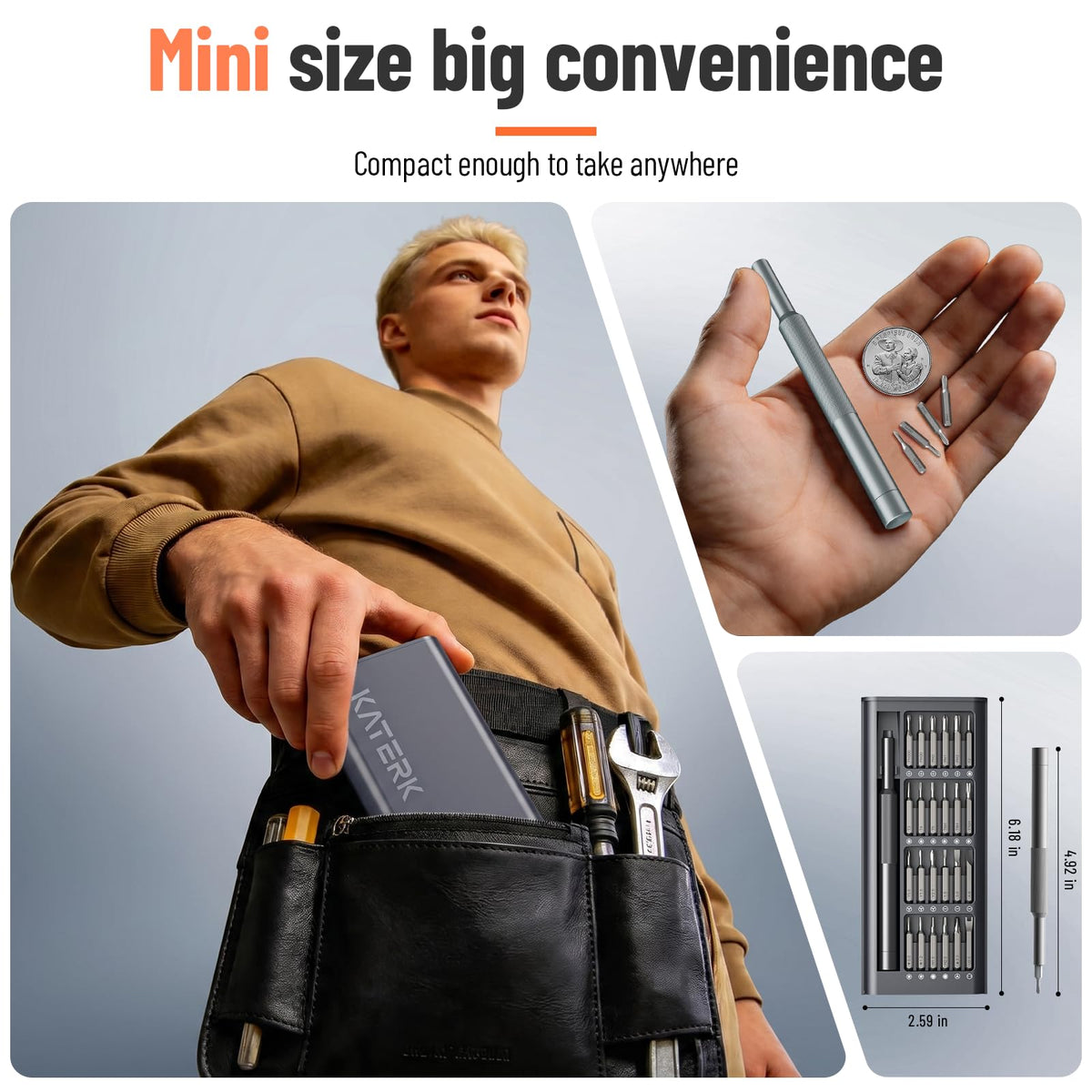 LinkMejor 25-in-1 Mini Schraubenzieher-Set Präzises Kleines Magnetisches Reparaturwerkzeug