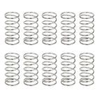 10Pcs Compression Springs, 0.8mm Wire Diameter x 10mm OD x 20mm Length 304 Stainless Steel Extension Spring Ballpoint Pen Pressure Springs for Shop Home Repairs, Silver