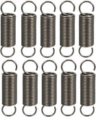 Extended Tension Spring Wire Diameter 0.04", OD 0.39", Free Length 1.57" Spring Steel Small Dual Hook Tension Spring 10pcs