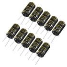 Aluminum Radial Electrolytic Capacitor with 3300uF 35V 105 Celsius Life 2000H 16 x 30 mm Black 10pcs