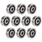 Miniature Deep V Groove Guide Ball Bearings 3x10x3mm (GCr15) Chrome Steel Bearings 10pcs