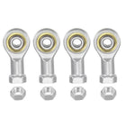4pcs PHSA6 Female Rod End Bearing M6 Bore and M6x1.0 Left Hand Thread, Self-Lubricating Joint Rod Ends, Includes Jam Nuts