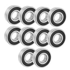 Rubber Deep Groove Radial Ball Bearing 6204-2RS 20mmx47mmx14mm 10PCS