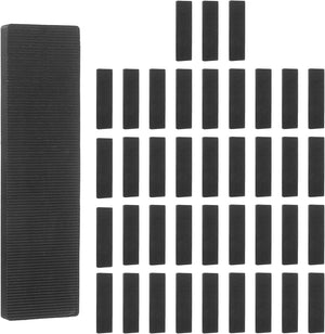 60 PCS Plastic Flat Shims, 15/64 Inch Structural Tile Shims for Leveling, Plastic Glazing Blocks for Home Improvement Level, Toilet, Window, Frame Spacers, Black