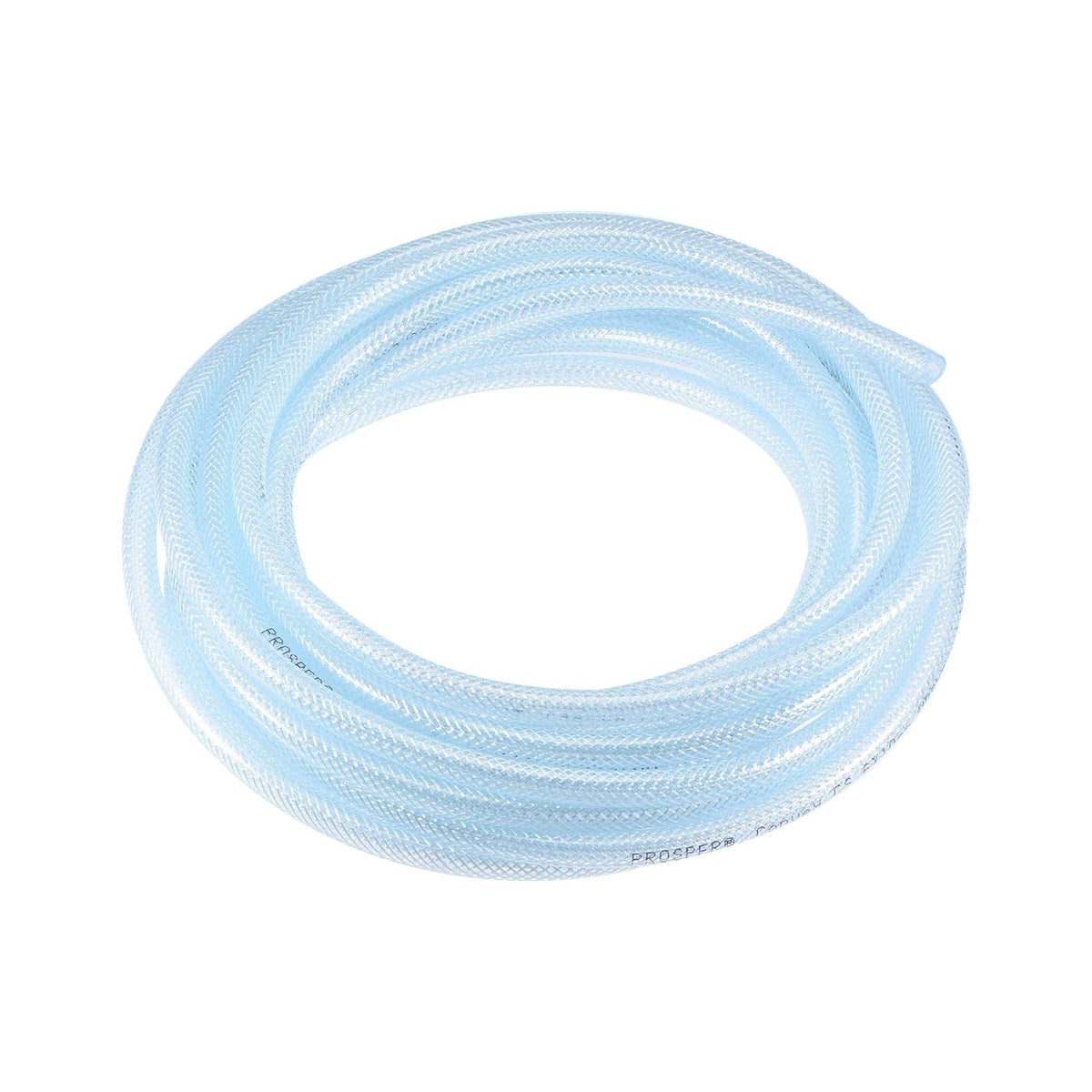 Braided PVC Tubing, 1/4"(6mm) ID 3/8"(10mm) OD 26ft(8m) Flexible Clear Water Hose
