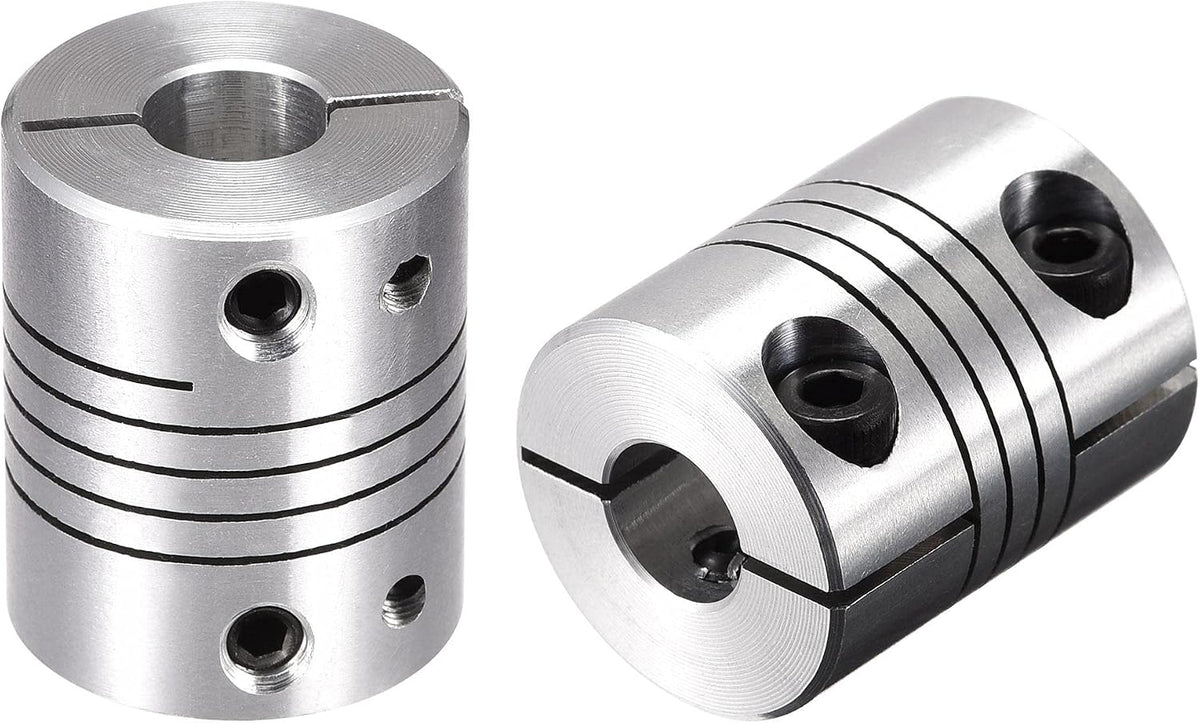 2PCS Motor Shaft 8mm to 8mm Helical Beam Coupler Coupling 20mm Dia 25mm Length