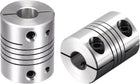 2PCS Motor Shaft 8mm to 8mm Helical Beam Coupler Coupling 20mm Dia 25mm Length