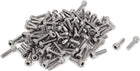 0.4mm Pitch M2x8mm Stainless Steel Hex Socket Head Cap Screws 100pcs