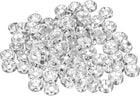 120Pcs Rondelle Spacer Beads, 6mm Rhinestone Spacer Beads Silver Plated Crystal Bead Spacers for DIY Jewelry Making Necklaces Bracelet Pendants, Silver