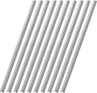 6mm x 250mm 304 Stainless Steel Solid Round Rod for DIY Craft - 10pcs