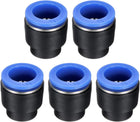 5Pcs 5/8"(16mm) Tube OD Push-to-Connect Fittings Plug, Cap Style Pneumatic Blanking Plugs, Leak-Proof Air Push Connectors for Compressed Air Systems