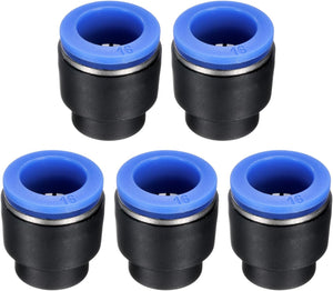 5Pcs 5/8"(16mm) Tube OD Push-to-Connect Fittings Plug, Cap Style Pneumatic Blanking Plugs, Leak-Proof Air Push Connectors for Compressed Air Systems
