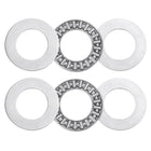 2 Pcs AXK1730 2AS Thrust Needle Roller Bearings with Washers, 0.67" ID, 1.18" OD, 0.16" Thk, for Lawn Mower Truck Power Steering, Chrome Steel (ABEC5)
