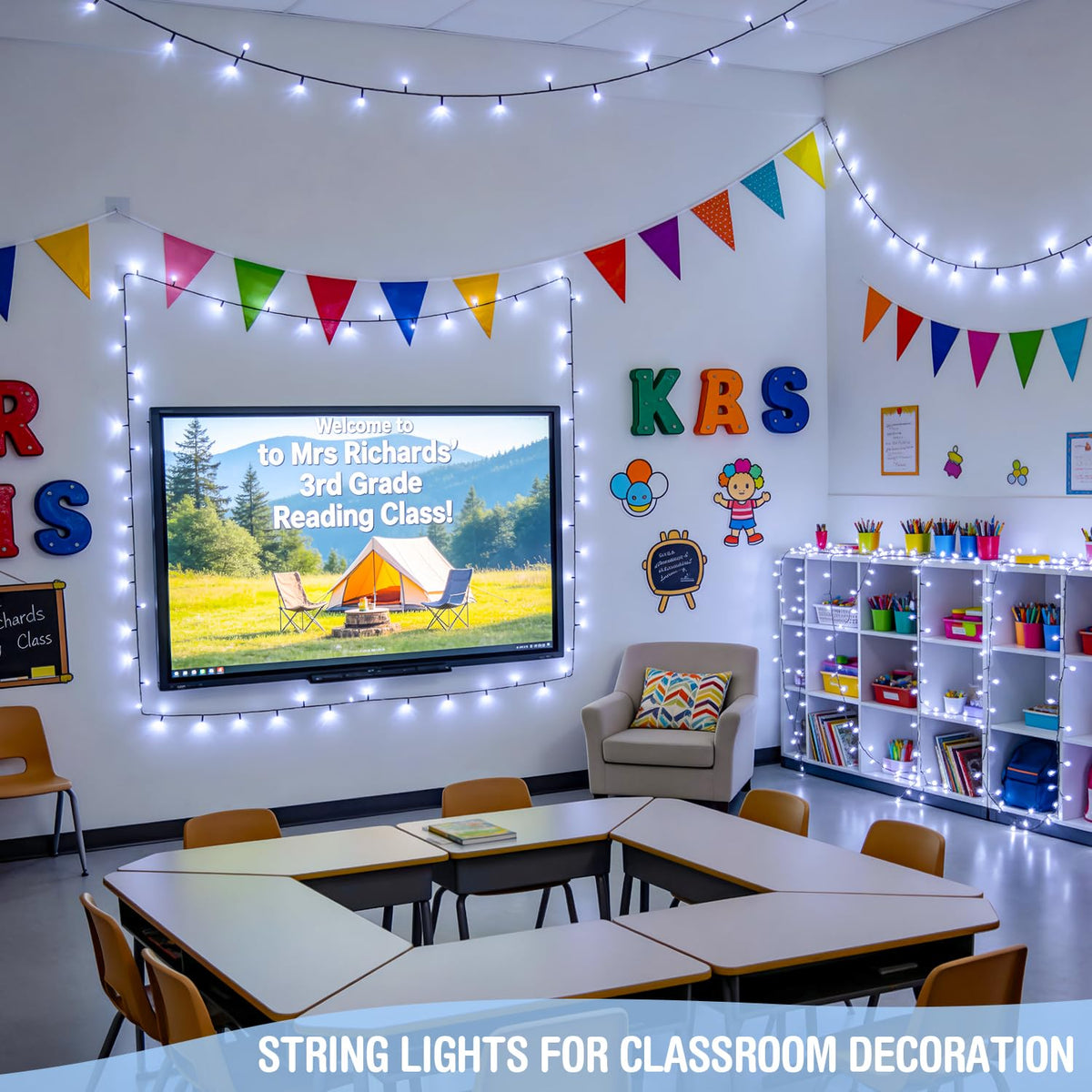 LinkMejor 250 ไฟแต่งขวัญคริสต์มาสสีขาว Outdoor, ไฟสายปลั๊ก