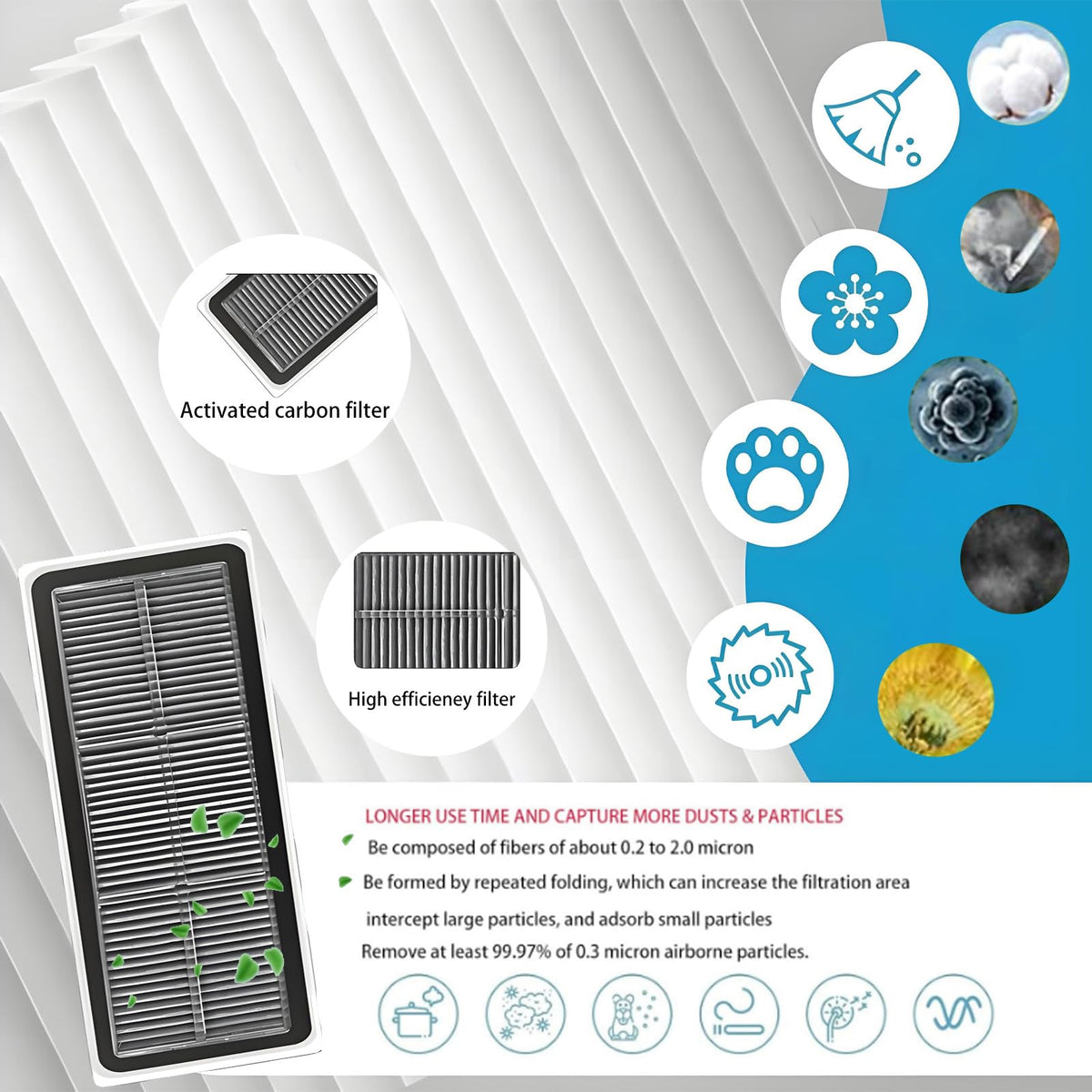 Kit de Acessórios de Substituição para mova s20 ultra / RLM71CE Robot Vacuum